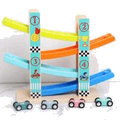 4-Layer Track Racing Game