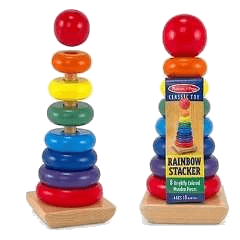 Rainbow Stacking Rings